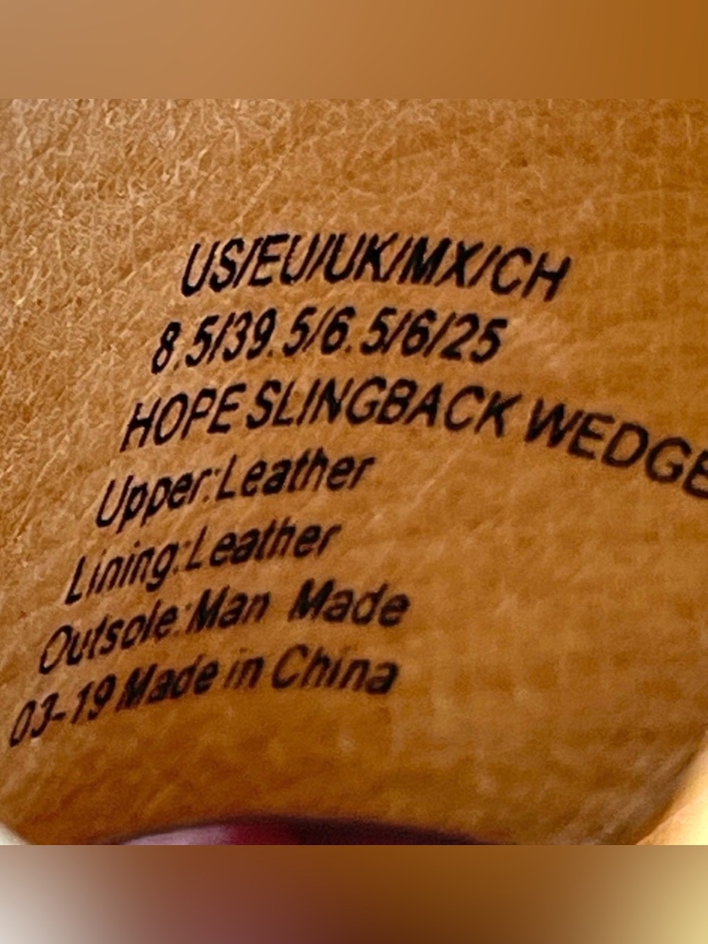 Gentle Souls by Kenneth Cole Leather Hope Slingback Wedge Strappy Sandal 8.5 M - Picture 8 of 10